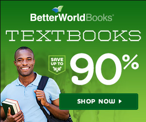 Save up to 90% on Textbooks with BetterWorldBooks.com